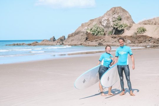 2 Hour Surf Lesson - Te Arai Beach