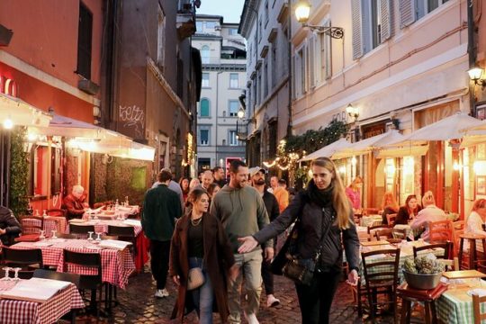 Hidden Rome Food Tour in Trastevere with Dinner and Wine