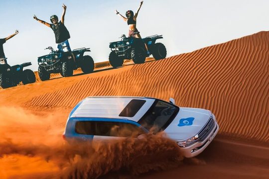 Dubai: Red Dunes Desert Safari, Sandsurf, Camels & Quad Bike Option