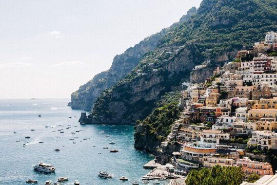 Small Group Pompeii and Amalfi Coast Guided Tour with Positano from Rome