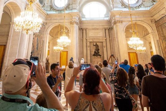Madrid: Royal Palace Tour with Optional Royal Collections & Tapas