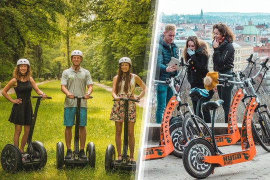 Prague Highlights Segway & E-Scooter Tour with Free Taxi Pick Up