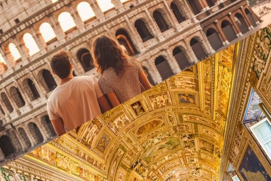 Colosseum with arena experience and Vatican Museums with Sistine Chapel
