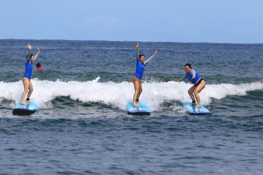 Group Surf Lessons for beginners on the North Shore of Oahu