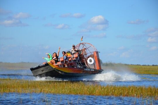 Miami Panoramic Bus Tour, Millionaire's Row Cruise and Everglades Airboat