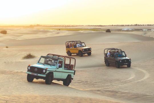 Dubai Evening Heritage Safari by Vintage G Class & Al Marmoom Oasis