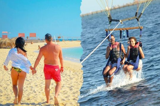 Orange bay Island and Parasailing, Snorkeling, & Water Sports, Lunch - Hurghada