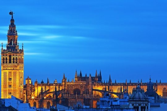 Sevilla: Guided tour to the Alcazar + Cathedral and Giralda