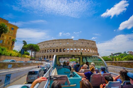 Rome Hop On-Hop Off Open Bus|Colosseum, Vatican Museum Group Tour