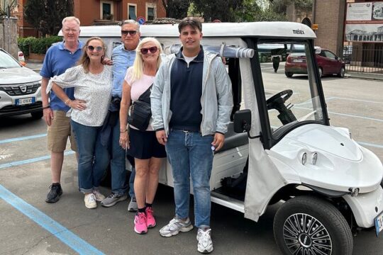 Golf Cart VIP tour of Rome with Driver and Tour Guide (3 or 5hrs)