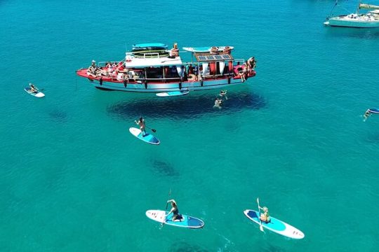 Sunset Cruise all inclusive (snorkeling, paddle board, open bar)