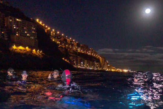 Scuba night dive on Tenerife with SCUBANANA