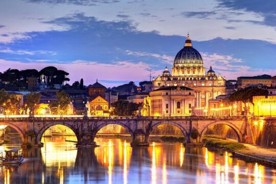 Rome by Night Private Tour with Hotel Pick Up