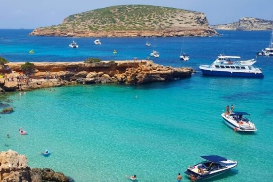 Coves and Caves Excursion with Tapas and Premium Open Bar in Ibiza
