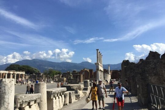 Visiting Pompeii, the ancient Roman city