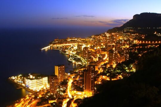 Private Tour of Monte Carlo by Night from Nice