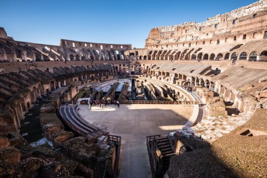 Gladiators Stage VIP Access Colosseum Arena Small Group Tour