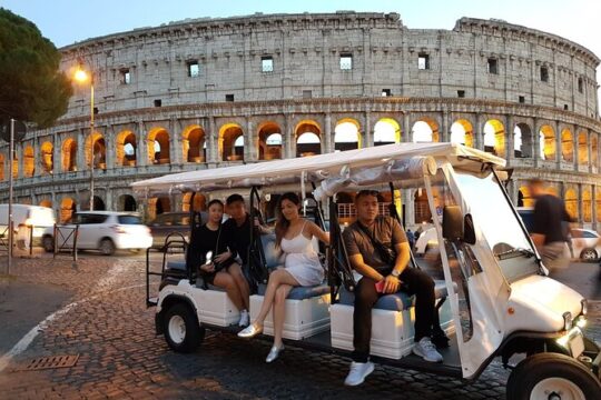 Rome by Night Private Golf Cart Tour-2 Hours
