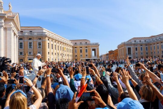 ROME: Invitation delivery for Wednesday pope's hearing at St.Peter's square