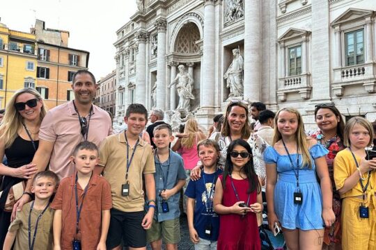 Small Group Rome Night Tour for Kids & Families w Gelato Pizza & Must-see Sites
