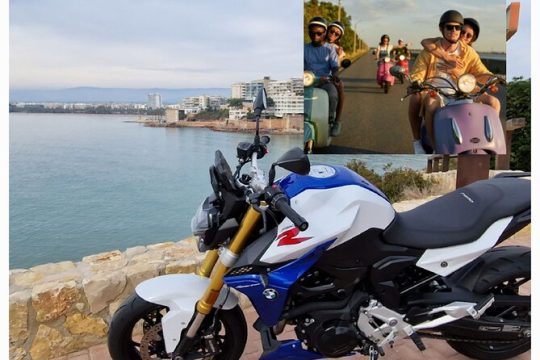 Tour scooter 125cc guided Salou with pickup to Cambrils tour