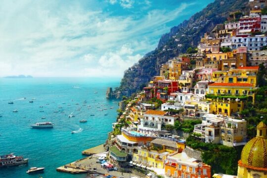 Full-Day Amalfi Coast Private Yacht Excursion From Rome By Train
