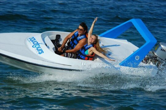 Speedboat Excursion: Thrilling Drive & Snorkel in Cancun Lagoon!