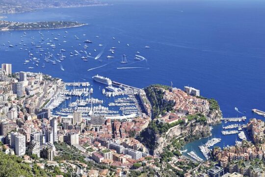 Monaco & Perched Medieval Villages Shared & Guided Tour from Nice