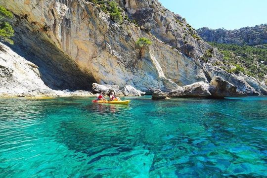 Breathtaking guided Kayak tour from Sant Elm the bay of Cala en Tió