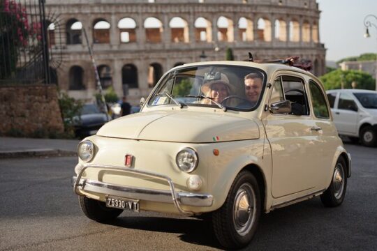 Private Fiat 500 Retro Car Tour with Professional Photoshoot