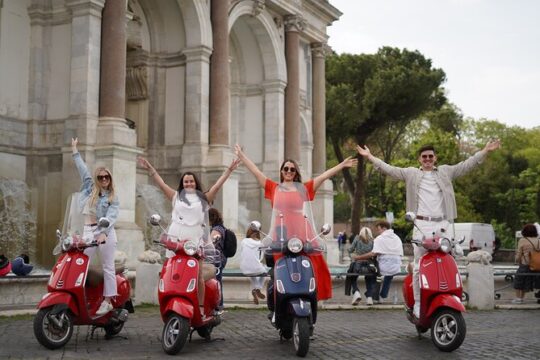 Vespa Scooter Tour in Rome with RomeIsMyLove Pro Photo Team