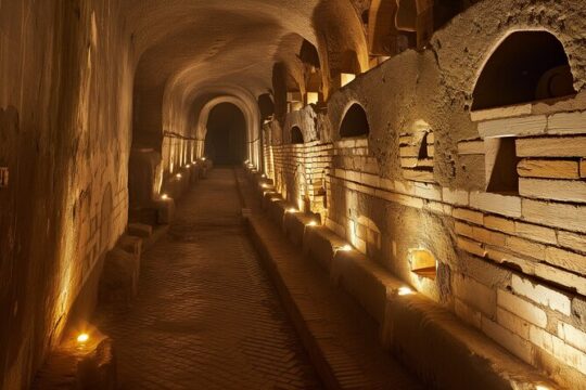 Rome Catacombs Guided Group Tour with Private Car Service