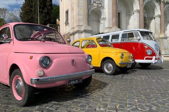 3 Hours Private Tour in Rome on a Vintage Fiat 500