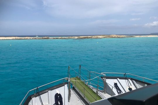 Boat trip through the waters of Formentera from Playa d'en Bossa