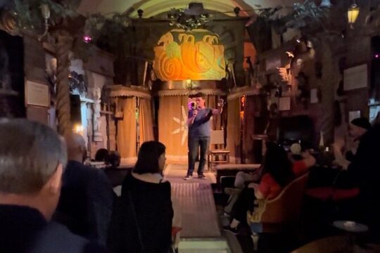 English Stand up comedy show in a deconsecrated church