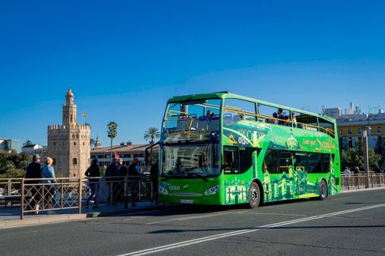 Tourist bus tour of Seville