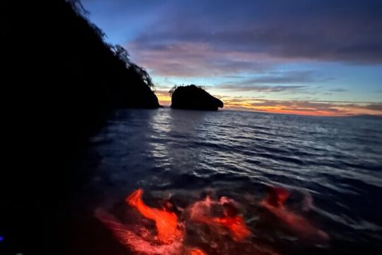 Bioluminescence & sunset at Los Arcos marine sanctuary