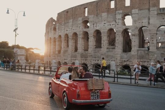 Vintage Fiat 500 Cabriolet: Rome's Highlight Private Tour