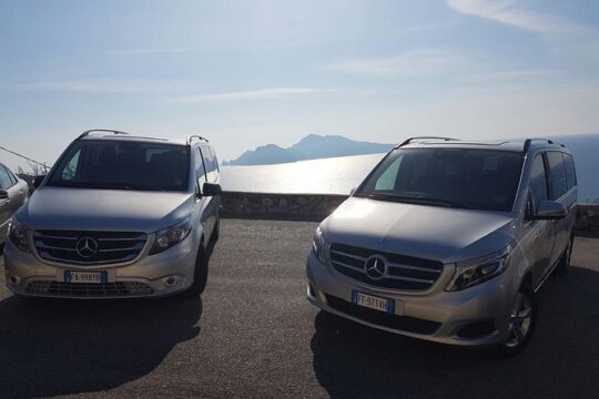 Private transfer from Rome to Positano or Sorrento plus 2 hrs stop in Pompeii