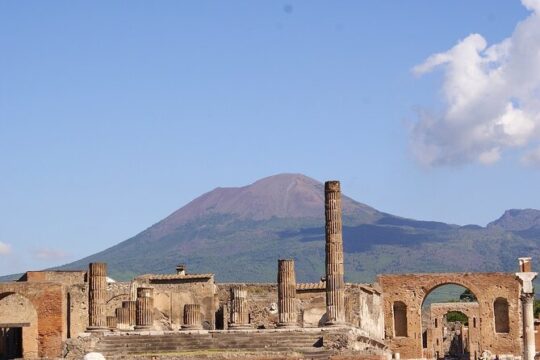 Pompeii and Vesuvius Scenic Drive with Wine Tasting from Rome