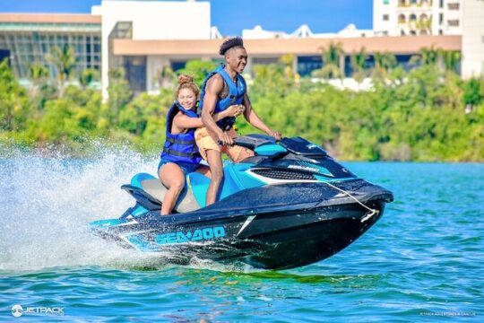 Drive over the mangrove on a WAVERUNNER in Cancun!