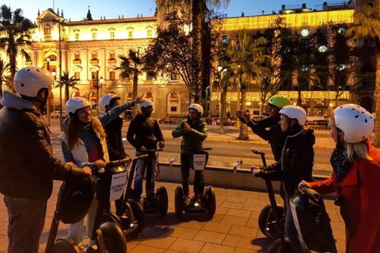 Barcelona Guided Night 2-hour Group Segway Tour