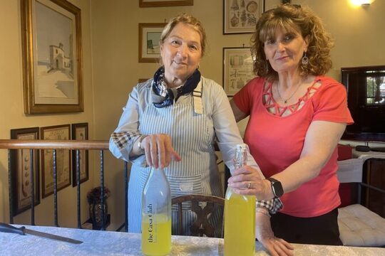 Homemade Limoncello class at Daniela's house in Rome.