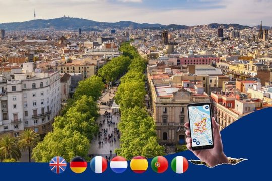 Barcelona Las Ramblas: Walking Tour with Audio Guide on App