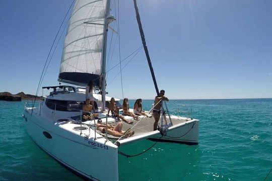 Exclusive Sailing Catamaran Experience to Lobos Island with lunch and drinks