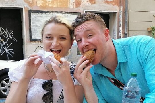 Trastevere and Ghetto tasting street food and walk-max 10 people