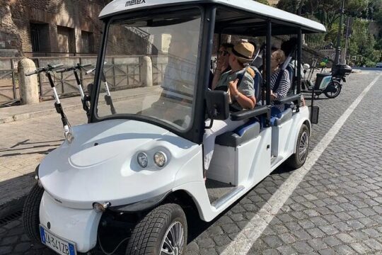 Enjoy Rome major attractions by Golfcart