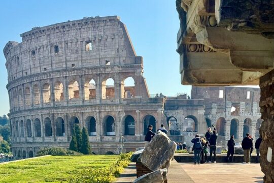 Rome Food and Wine Tasting and Colosseum Private Guided Tour
