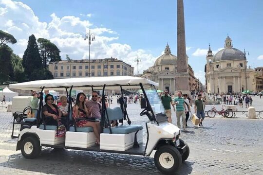 Private Golf Cart Tour in Rome-4 hours