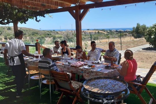 Showcooking Paella from Our Andalusian Grandmother at a Family Farm